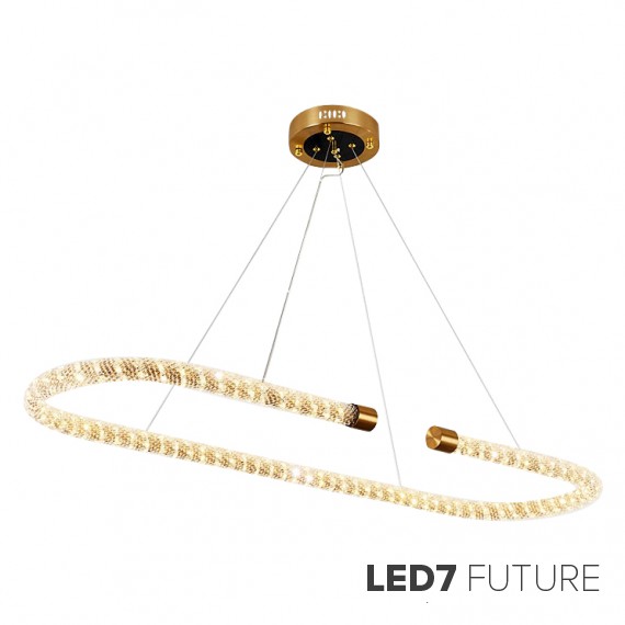 Loft Industry Modern - Diamond Rope Oval Chandelier